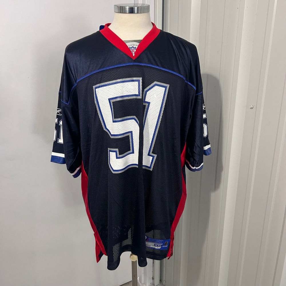 Reebok NFL Buffalo Bills Takeo Spikes 51 Jersey Mens XXL Navy Blue New With Tags